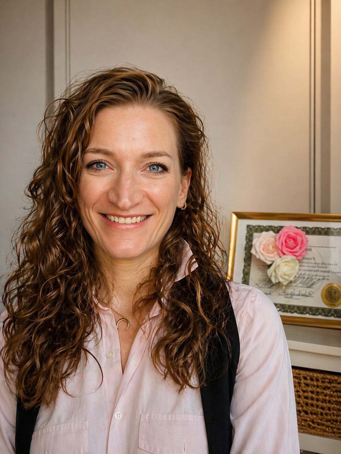 Francesca Ferrario con il certificato di coach